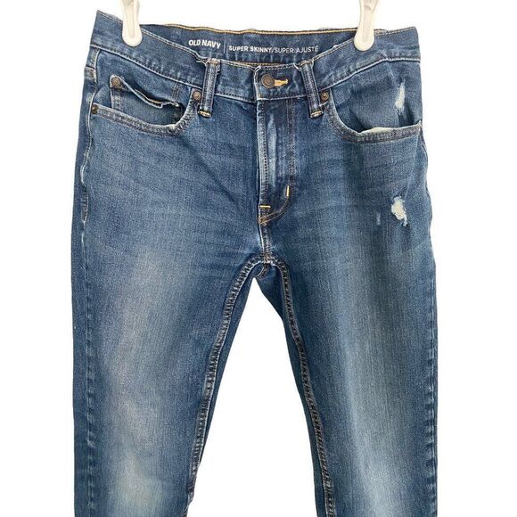 Old Navy Super Skinny Distressed Jeans Sz 30 - Picture 2 of 9